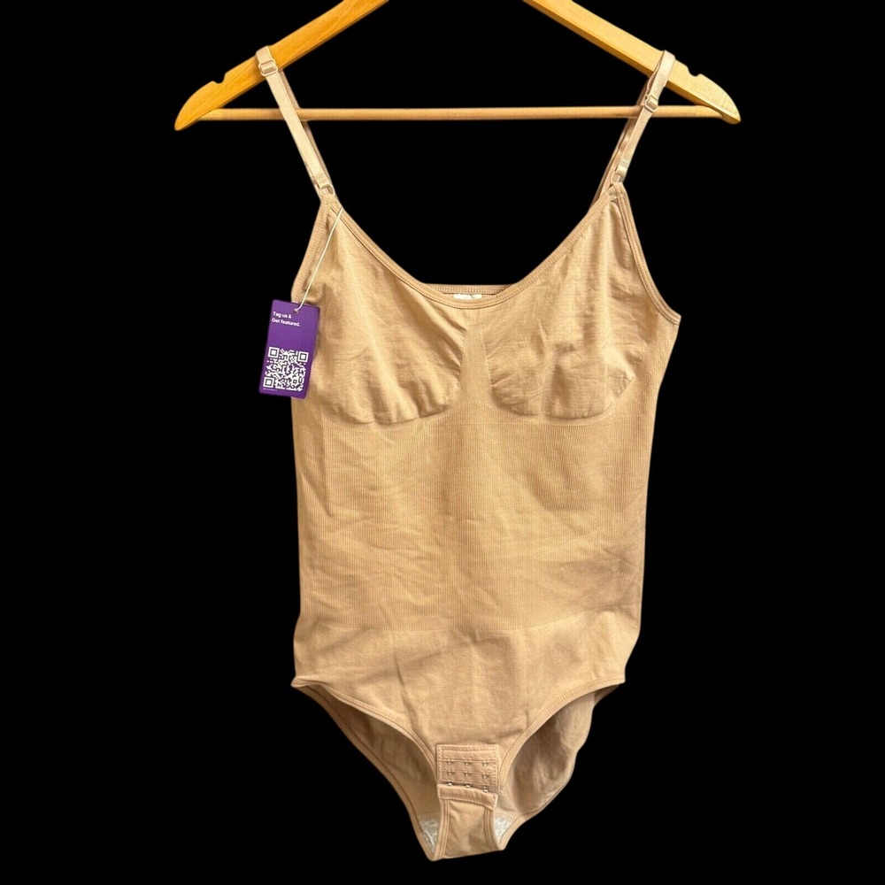 Heyshape Women Bodysuit 3XL Beige‎ Seamless Sculpting Shapewear Minimalist